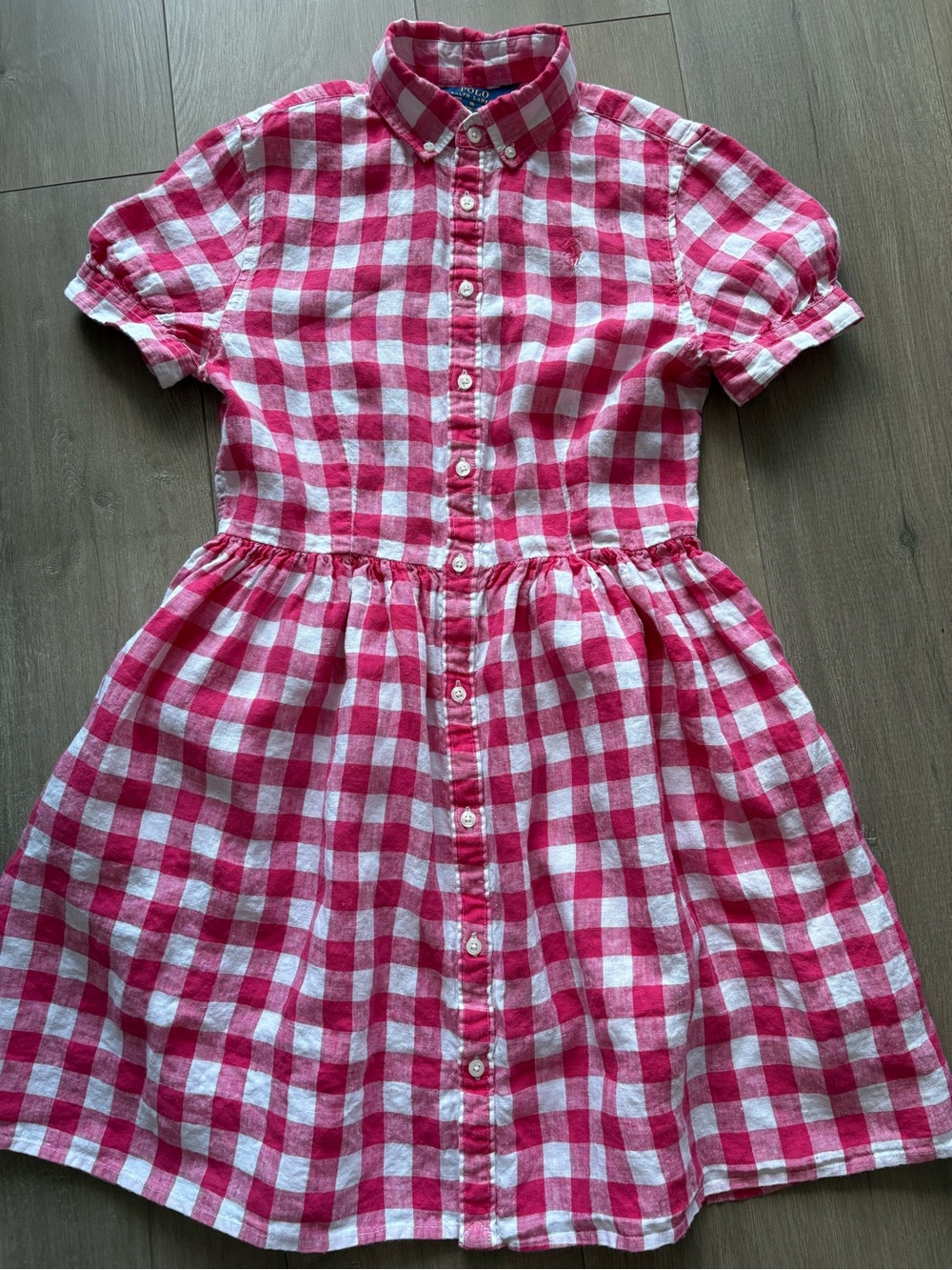 Polo Ralph Lauren big girls gingham linen Dress